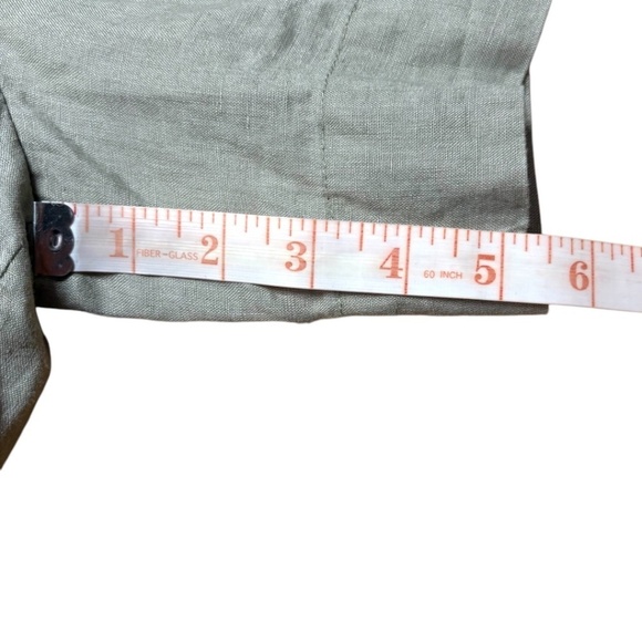 H & M 100% Linen Pull On Shorts Side Pockets Elasticized Waist Super Soft Sz 12 - Picture 8 of 10